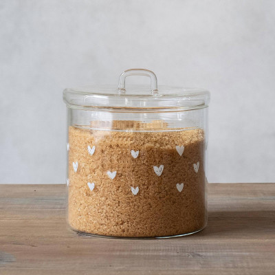  Simple Day - Cuori - Barattolo in vetro - Colore: Bianco - SKU: 10012229 