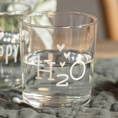 Simple Day - H2O - Set 6 pezzi Bicchieri per acqua in vetro - Colore: Trasparente - SKU: 10011977