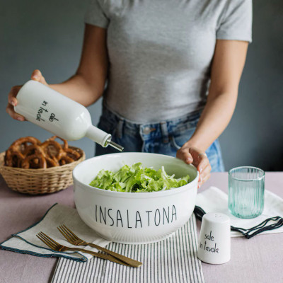  Simple Day - Insalatona - Insalatiera in ceramica - Colore: Bianco - SKU: 10010944 