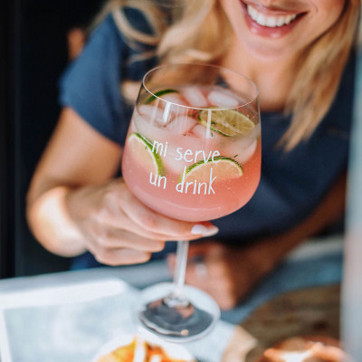  Simple Day - Mi serve un drink - Set 2 calici in vetro - Colore: Trasparente - SKU: 10011552 