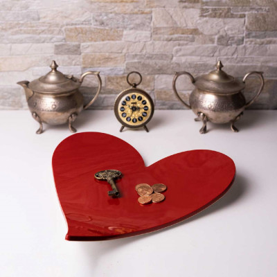  Vesta - Cuori - Svuotatasche - Colore: Rosso/Bianco - SKU: 0240887 