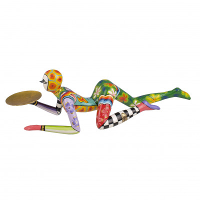 Tom's Drag - Scultura da tavolo con acrobata dal design eclettico - Colore: Multicolore - SKU: TOM003743