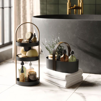 Umbra - Bellwood - Organizer per bagno - Colore: Nero - SKU: 1015098-048