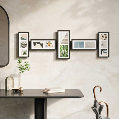  Umbra - Portafoto da parete con cornice in legno dal design moderno - Foto Multidimensione - SKU: 1018104 