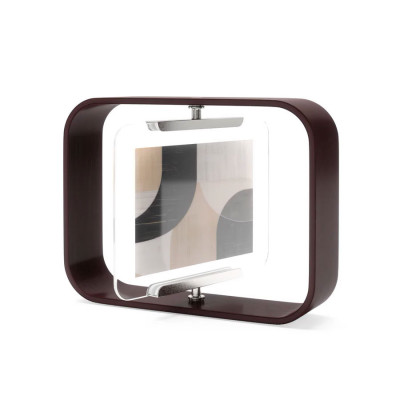 Umbra - Bellwood - Portafoto in legno con cornice bifacciale dal design moderno piccolo - Colore: Noce - Foto 10x15 - SKU: 1022813-746