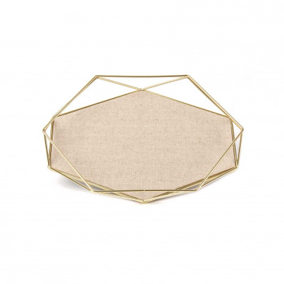  Umbra - Prisma - Portagioielli portagioie in metallo dal design moderno ed elegante - Colore: Ottone - SKU: 299481-221 