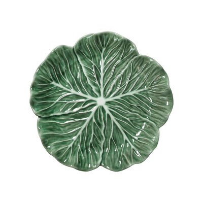  Brandani - Foglia - Vassoio grande in porcellana a forma di foglia - Colore: Verde - SKU: B51672 