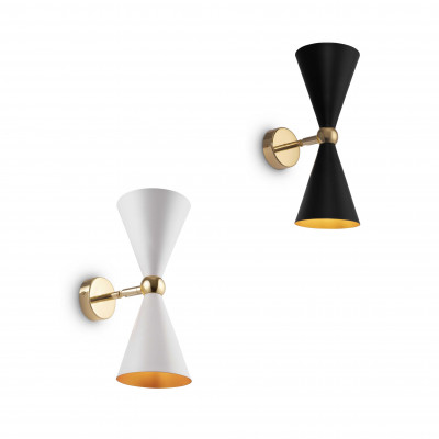 Maytoni - Vesper - Applique da parete con struttura e diffusori in metallo dallo stile moderno - 2 Lampadine E14 40W - IP20 - SKU: MOD108WL-02