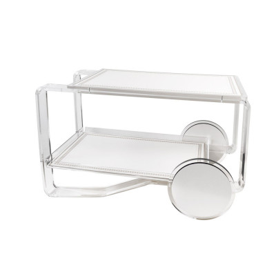 Vesta Finlandia Carrello portavivande con ruote e struttura in plexiglass Colore: Avorio