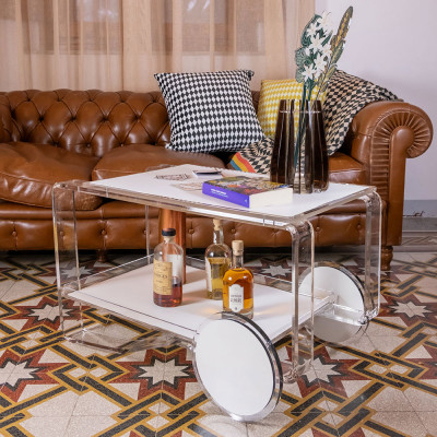  Vesta - Finlandia - Carrello portavivande con ruote e struttura in plexiglass - SKU: 25019 