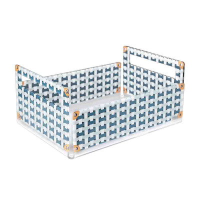  Vesta - Like Water - Cassetta porta frutta in plexiglass dal design elegante - Colore: Celeste - SKU: 0438679 