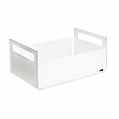 Vesta Like Water Cassetta frutta con struttura in plexiglass dalle linee moderne ed eleganti Colore: Bianco