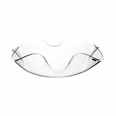 Vesta Soft Centrotavola medio in plexiglass dalle linee moderne Colore: Trasparente