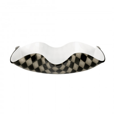 Vesta - Soft - Centrotavola piccolo in plexiglass dal design moderno decoro Foulard - SKU: 09103D47
