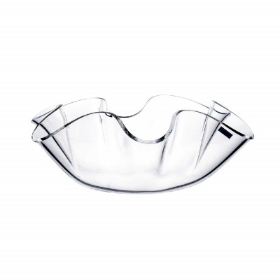 Vesta Soft Centrotavola piccolo in plexiglass dalle linee moderne Colore: Trasparente