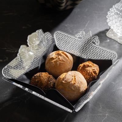 Vesta - Le Jardin - Cestino per pane in plexiglass dal design moderno - Colore: Trasparente - SKU: 0436800LJ