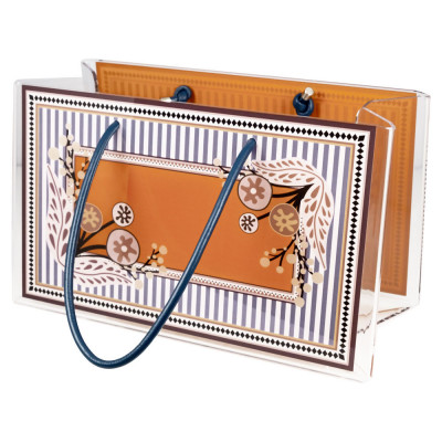 Vesta - Charlotte - Contenitore porta oggetti grande in plexiglass linee moderne - Colore: Arancione - SKU: 04250SVE