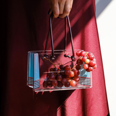 Vesta - Charlotte - Contenitore porta oggetti piccolo in plexiglass decoro Foulard - SKU: 04248D47