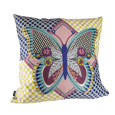 Vesta - Decor - Cuscino grande moderno fodera in poliestere 50x50 - Colore: Blu - SKU: 0423603P