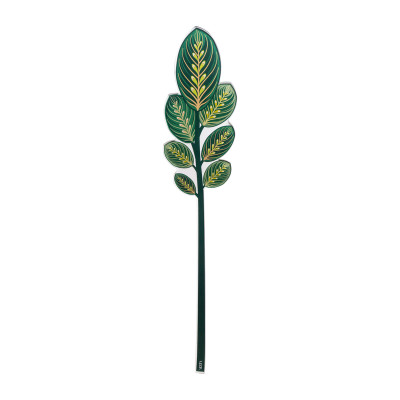 Vesta - Funny flowers - Fiore di calathea piccolo in plexiglass per vaso - Colore: Verde - SKU: 04444.183