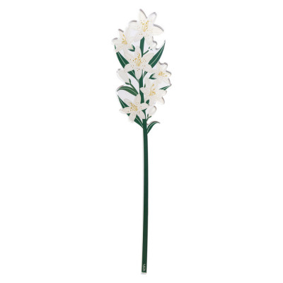 Vesta - Funny flowers - Fiore di giglio grande in plexiglass per vaso - Colore: Bianco - SKU: 04447.130