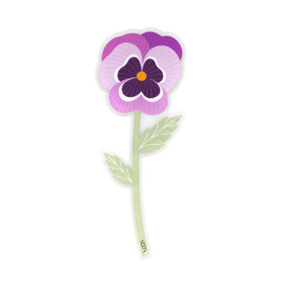 Vesta - Special Moments - Fiore di pansè in plexiglass per vaso - Colore: Viola - SKU: 04412.118