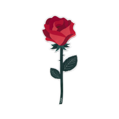 Vesta - Special Moments - Fiore di rosa in plexiglass per vaso - Colore: Rosso - SKU: 04409.185