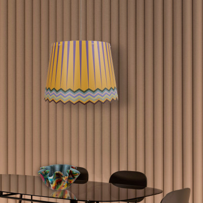 Vesta - Brighella - Lampada a sospensione dal design moderno con lampadina E27 stile Rainbow - 1 Lampadina E27 100W - IP20 - SKU: 04251D48