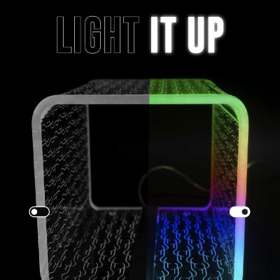  Vesta - Tits & Butts - Lampada da tavolo media a LED struttura in plexiglass dal design moderno - Colore: Trasparente - 1 Lampadina Led Integrato 8W - Gradi Kelvin RGB - SKU: 08180R02 