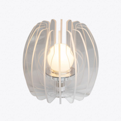 Vesta - Iride - Lampada da tavolo piccola in plexiglass dal design moderno - Colore: Trasparente - 1 Lampadina - E14 - 60W - IP20 - SKU: 0109900