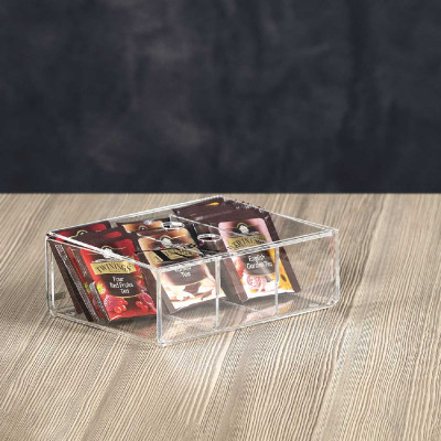  Vesta - Porta bustine da the con coperchio in plexiglass Only Tea - Colore: Trasparente - SKU: 3375200 