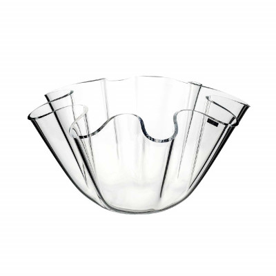 Vesta Soft Portabottiglia/Centrotavola piccolo in plexiglass dalle linee moderne Colore: Trasparente