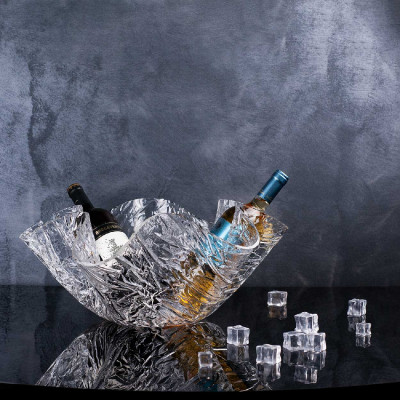  Vesta - Soft - Portabottiglia/Centrotavola grande in plexiglass dalle linee moderne - SKU: 09204 