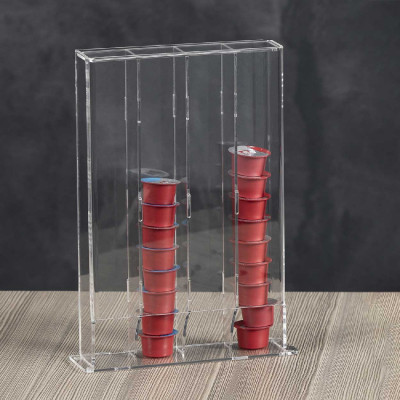  Vesta - Portacialde verticale Only Cups in plexiglass - Colore: Trasparente - SKU: 3375400 