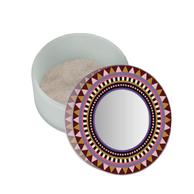 Vesta Happy Beaty Portagioie rotondo piccolo in plexiglass con coperchio Colore: Viola