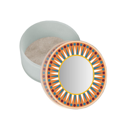 Vesta Happy Beaty Portagioie rotondo piccolo in plexiglass con coperchio Colore: Arancione