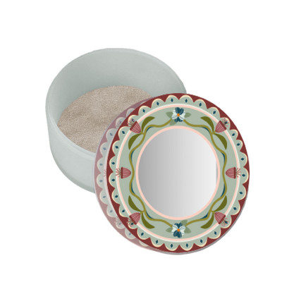Vesta Happy Beaty Portagioie rotondo piccolo in plexiglass con coperchio Colore: Acquamarina