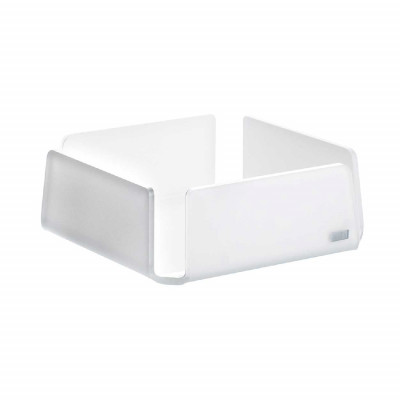 Vesta Like Water Portatovaglioli grande in plexiglass dalle linee moderne Colore: Bianco