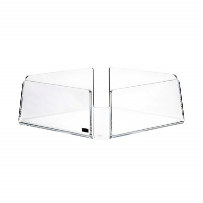 Vesta Like Water Portatovaglioli grande in plexiglass dalle linee moderne Colore: Trasparente