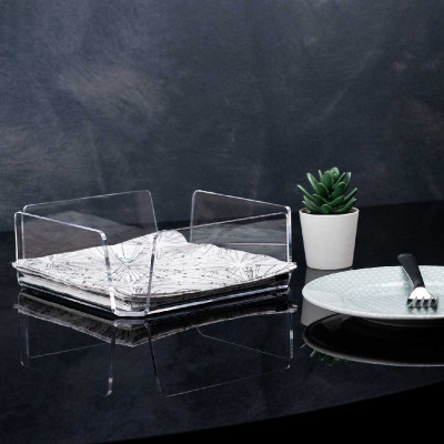  Vesta - Like Water - Portatovaglioli grande in plexiglass dalle linee moderne - SKU: 02404 