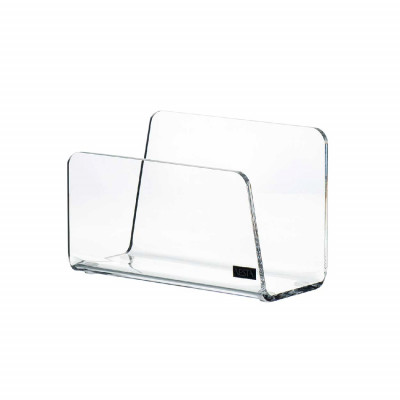 Vesta Like Water Portatovaglioli per fazzolettini in verticale in plexiglass dalle linee moderne Colore: Trasparente