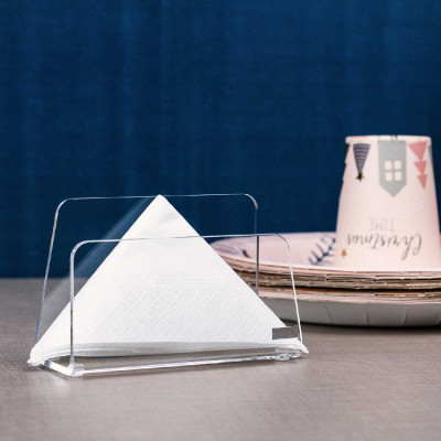  Vesta - Like Water - Portatovaglioli per fazzolettini in verticale in plexiglass dalle linee moderne - SKU: 02504 