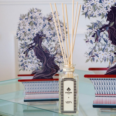  Vesta - Bonsai - Profumatore in vetro con copertura in plexiglass gelsomino piccolo - Colore: Bianco - SKU: 7501930 