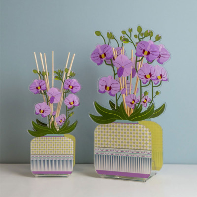  Vesta - Livinia - Profumatore per ambiente in plexiglass con bastoncini fragranza inclusa da 200ml - SKU: 75014 