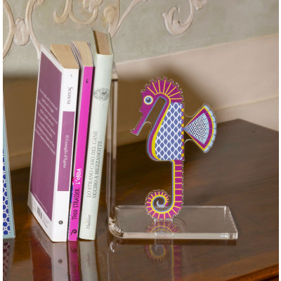 Vesta - Cavalluccio - Reggilibri in plexiglass dal design elegante - SKU: 7500101