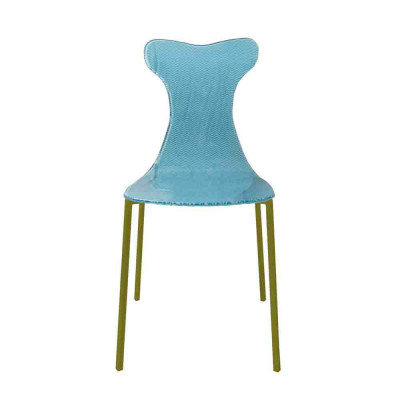 Vesta - Vitty - Sedia moderna con struttura in metallo e seduta in plexiglass Modern - SKU: 0428388D46