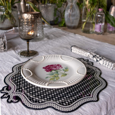 Vesta - Le Jardin - Set 2 pezzi sottopiatti in plexiglass dal design moderno ed elegante - SKU: 04370