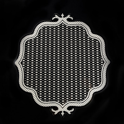Vesta Le Jardin Set 2 pezzi sottopiatti in plexiglass dal design moderno ed elegante Colore: Nero