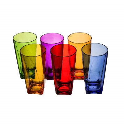  Vesta - Party - Set 6pz Tumbler di bicchieri alti - Colore: Multicolore - SKU: 0370601 