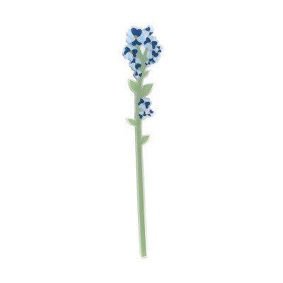 Vesta - Funny flowers - Fiore di nontiscordardime in plexiglass per vaso - Colore: Celeste - SKU: 04336.179